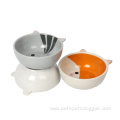 Ceramic Pet Dog Food Bowl With Stand